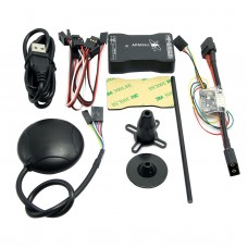 New Mini APM PRO Flight Control with Ulbox Neo-6M GPS & Power Module & Data Cable for FPV Multicopter Aircraft