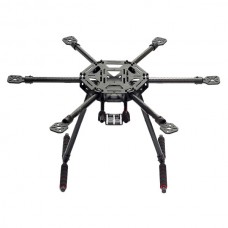 LJI X550-X6 SK500 Upgrade Version Hexacopter Frame Kits w/ Landing Skid Carbon Fiber Center Board for FPV Photography