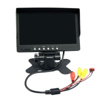 7 Inch Monitor Snowflake Screen + T Plug + Audio + 2CH Video w/ Sunshade Cover for Multicopter FPV Photography