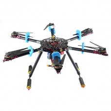FC X6-800 6-Axis Hexacopter Folding Frame D25 Manual Folding Arm with Landing Gear Skid for FPV Multicopter