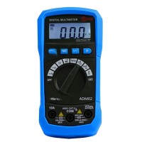 AideTek ADM02 Auto Range Multimeter DMM ohm AC DC Buzz Diode Temp Backlight Auto Power off Compared w/ FLUKE