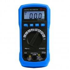 AideTek ADM02 Auto Range Multimeter DMM ohm AC DC Buzz Diode Temp Backlight Auto Power off Compared w/ FLUKE