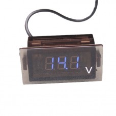 1PCS Car Modification Accessories Waterproof Blue LED Voltmeter Digital Voltage Meter