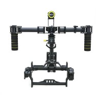 Handheld 3-axis CF FPV Brushless Gimbal Camera Mount PTZ w/ Alexmos Controller & Motor for 5D 7D Cameras