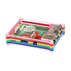 Raspberry Pi 2 Model B Multi Color Rainbow Acrylic Shell