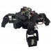 9DOF LTR-4 Turtle Robot Four Feet Humanoid Aluminum Alloy Experimental Platform Frame Kits + LD-2015 Servo