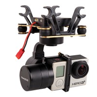 SteadyGo3 GoPro 3 Axis Brushless Gimbal for HERO 3 4 Aerial Stabilizer DJI Phantom Compatible