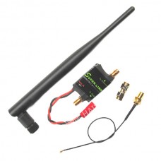 2.4G 2W Radio Signal Amplifier Booster + Antenna + Feeder Line for DJI Phantom Transmitter TX Extend Range White