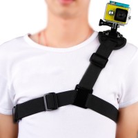Single Shoulder Strap Chest Strap Fixation for Gopro Hero4 3+ 3 Xiaoyi Camera Extreme Sports Shooting