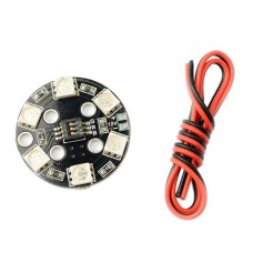 Matek RGB LED X6/12V Round 7 Colors LED Light Board Navigation Light for Multicopter QAV Helicopter