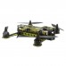 GT-250 250MM Quadcopter PCB Racing Glass Fiber Plate Aircraft FPV Multirotor Frame Kit - Yellow