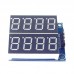 Eight-Digit Serial Interface Red Highlight Digital Tube Display Module 74 HC164 Driver 2-Pack