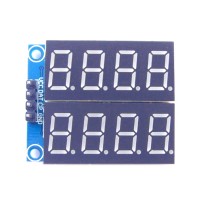 Eight-Digit Serial Interface Red Highlight Digital Tube Display Module 74 HC164 Driver 2-Pack