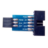 AVRISP USBASP STK500 10PIN to 6PIN Patch Board Pinboard  5-Pack