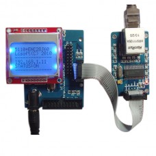 LPC2103 + ENC28J60 + LCD5110 Development Board Network  Module