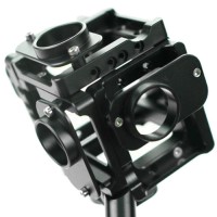 360 Degree Full View Protective Case Cover+Bracket Holder For Gopro 3/3+/4 Aluminium -Black