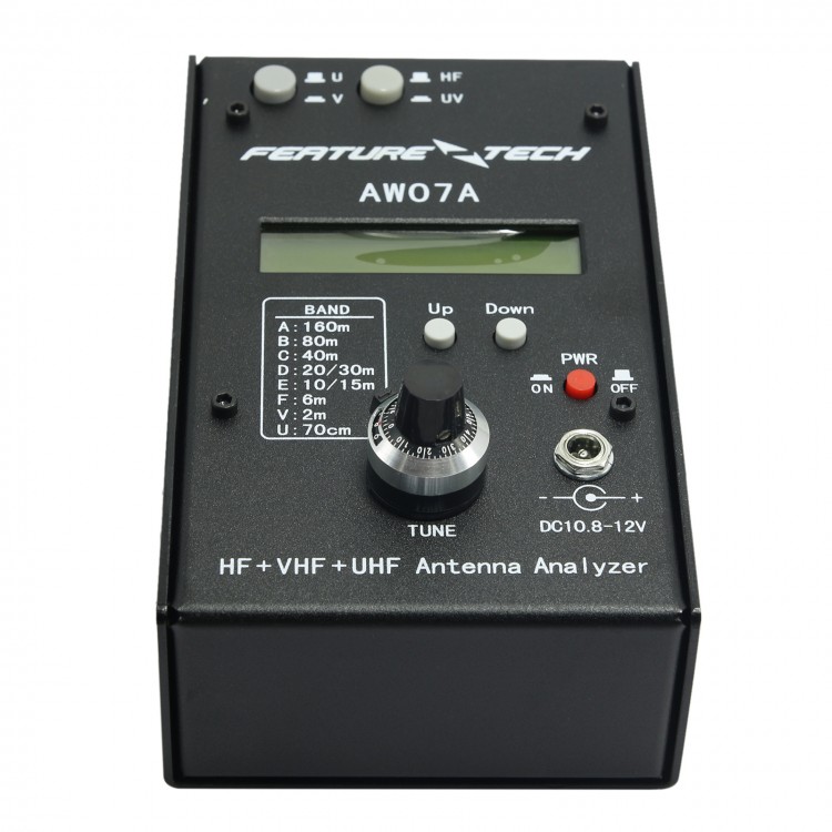 160M HF/VHF/UHF Impedance SWR Antenna Analyzer AW07A f/ Ham Radio