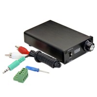 Indeed TDA7492s Cute Class D HiFi 50WX2 Mini Amplifier + 24V2A Power Adapter Silver for LCD TV Monitor