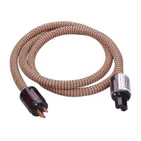 Audiophile Power Cable Cord IEC USA plug Indeed PC-700A Full dual OFC Conductor for Audio Equipment