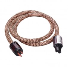 Audiophile Power Cable Cord IEC USA plug Indeed PC-700A Full dual OFC Conductor for Audio Equipment
