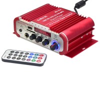 4 Channel High Power KAWACHI MA-D40 USB SD FM Radio MP3 MIC Mixer Player 4CH Power HiFi Stereo Amplifier for Car Bike Boat Marine 