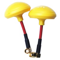 MOY 5.8G FPV Ominidirectional Mushroom Antenna for Tx/RX SMA Yellow L-Shape Inner Hole