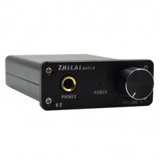 ZHILAI K2 Mini Desktop Computer HIFI Amp Digital Headphone Amplifier 2x25W Sound Earphone Output with Power Supply