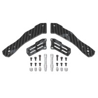 Tarot TL250H 4-Axis Quadcopter Spare Part Half-Carbon Fiber Multicopter Back Arm 1 Set TL250F2