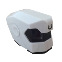 Robot Helmet Head Hood Dual Layer for DIY White and Black 1-Set