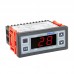 LCD Display Microcomputer Intelligent Digital Alarm Temperature Controller Thermostater 110V AC STC-200