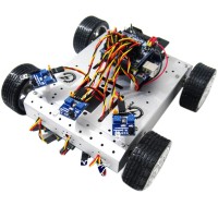 AS-4WDInfrared Obstacle Avoidance Smart Mobile Robotic Platform Robot Racing for Arduino DIY