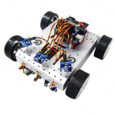 AS-4WD Aluminium Alloy Collision Sensor Smart Mobile Robotic Platform Robot Racing for DIY Arduino