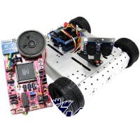 AS-4WD Aluminium Alloy voice Recognition Robot Smart Mobile Robotic Platform for DIY Arduino
