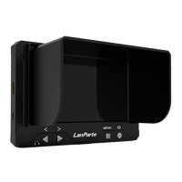 Portable Lanparte 4.3Inch LCD HDMI Monitor with Sun Hood for Gopro Hero Handled Stabilizer Gimbal