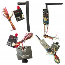 5.8G 2000MW Weirless VideoTransmitter AV 8CH with HD19 Plus Mini HD Aerial Camera Kit for FPV Multicopter