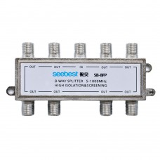 Seebest SB-8FP 5-1000MHz Outdoor Splitter and Tap off 8 Way CATV Signal Indoor Splitter 2-Pack