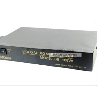 Seebest SB-108VA RCA Amplifier Splitter 1 Input 8 Output AV Amp Distributor Video Distribution Amp