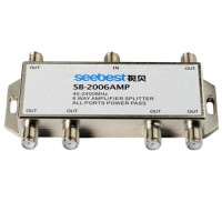 Seebest SB-2006AMP 6 Way Active Satellite Amplifier Splitter Satellite Amp Splitter Distributor