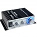 Lepy Class T LP-2024A+ HI-FI Mini Digital Stereo Digital Small Power Audio Amplifier with Power Adapter Black
