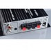 Lepy Class T LP-2024 HI-FI Mini Digital Stereo Digital Small Power Audio Amplifier with Power Adapter Silver