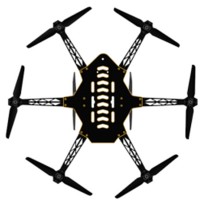 T-drones Smart HB Hexcopter Air Gear 200 for FPV DIY Flight Controll without Cover