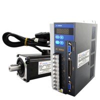 Single Phase 220V 0.4KW/400W Servo Motor Sets 1.27NM 3000 Rolls Replacing Panasonnic Servo