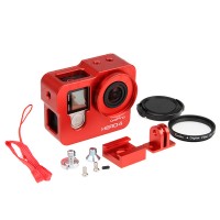 Gopro Accessories Aluminium Alloy Shockproof Housing Case Shell  for Gopro4 Hero4 3+