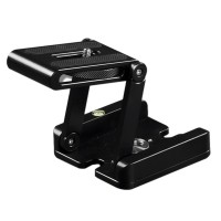 Aluminum Alloy Folding Camera Z Desktop Stand Holder Tripod Flex Pan Tilt Ball Head Compatible Slide Rail for Camera Camcorder