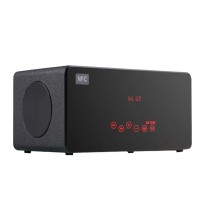 KR-7300NFC Mini Bluetooth Wooden Speaker Bass Speaker Support FM U-Disk TF Card and Digital Play+Remote Control