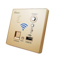 AC Power Supply AP Indoor Wall Embedded Wireless 300Mbps Wireless POE WiFi 86 Panel Home Router with USB 3G