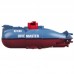 Mini 6CH IR Remote Control RC Submarine Ballast Function Dive Master-016