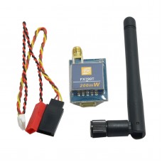 FX799T Mini 200 mW 5.8GHz FPV Weirless 40CH AV Transmitter Compatible with IRC Vortex FS Dominator QAV250