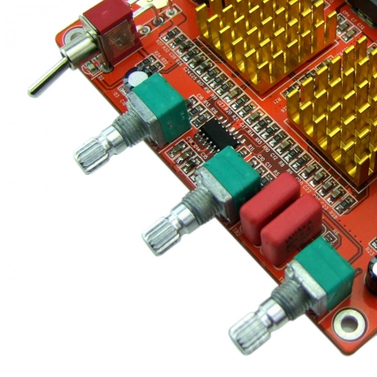 Class D 2.1 Amplifier Board High Power Digital 3 Channel Heavy Bass