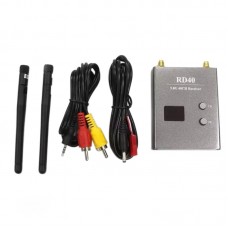 5.8G 40 Channel FPV Transmission Receiver RD40 w/ Dual Antenna for RC Multicopter